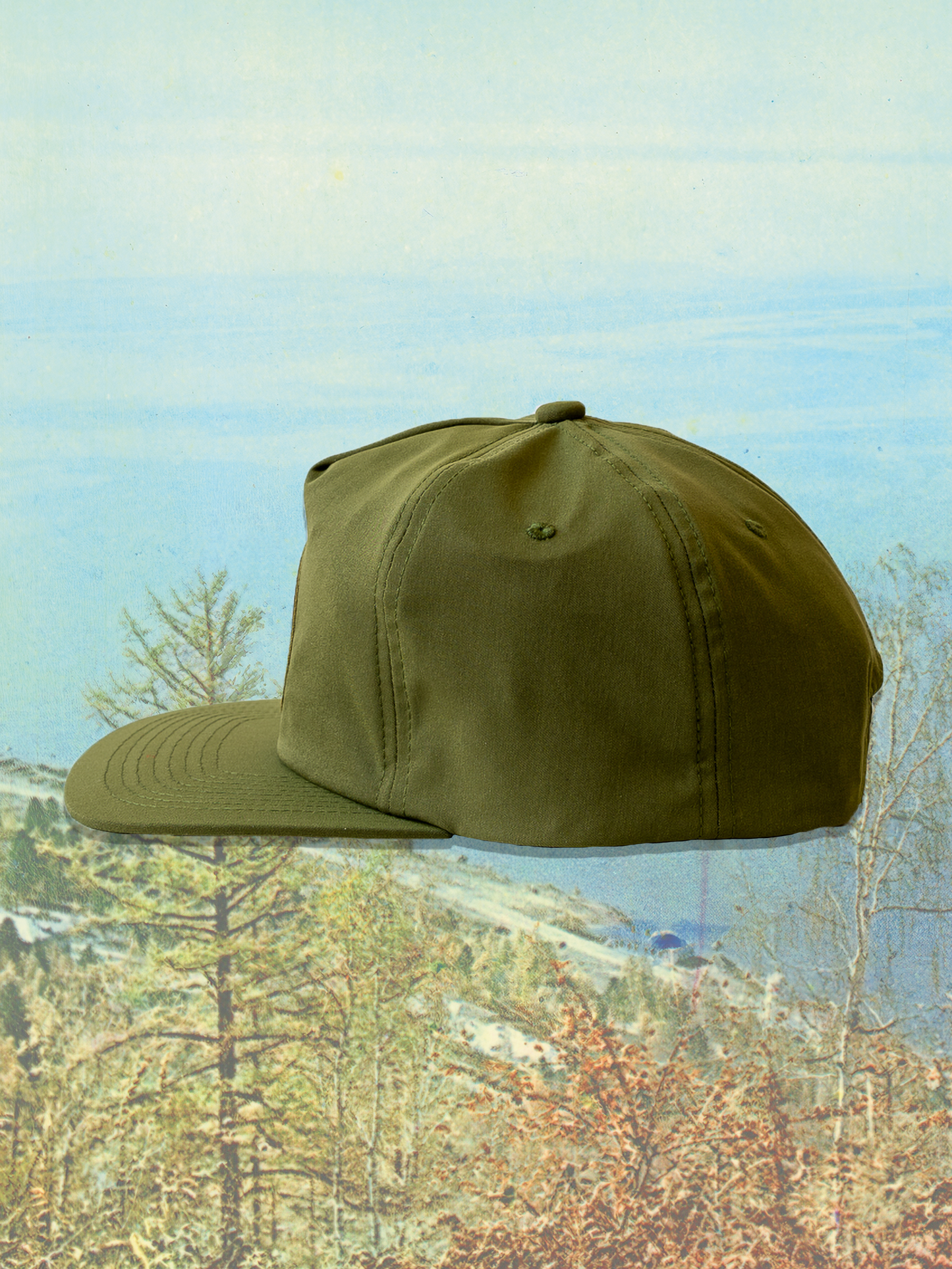 Classic Cotton Snapback in Pond Frog