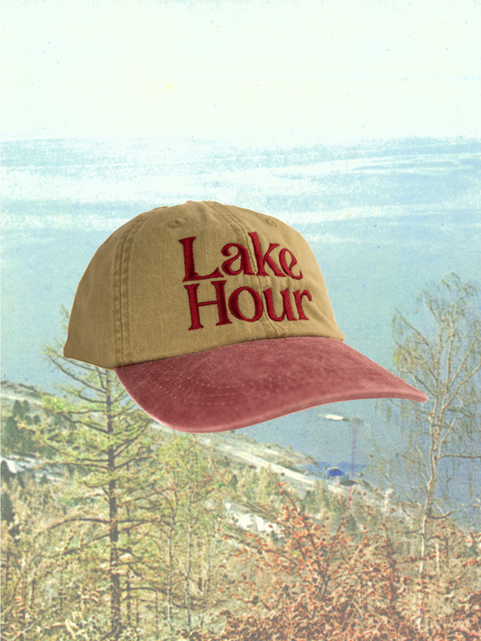 Dad Hat in Red Maple/Khaki