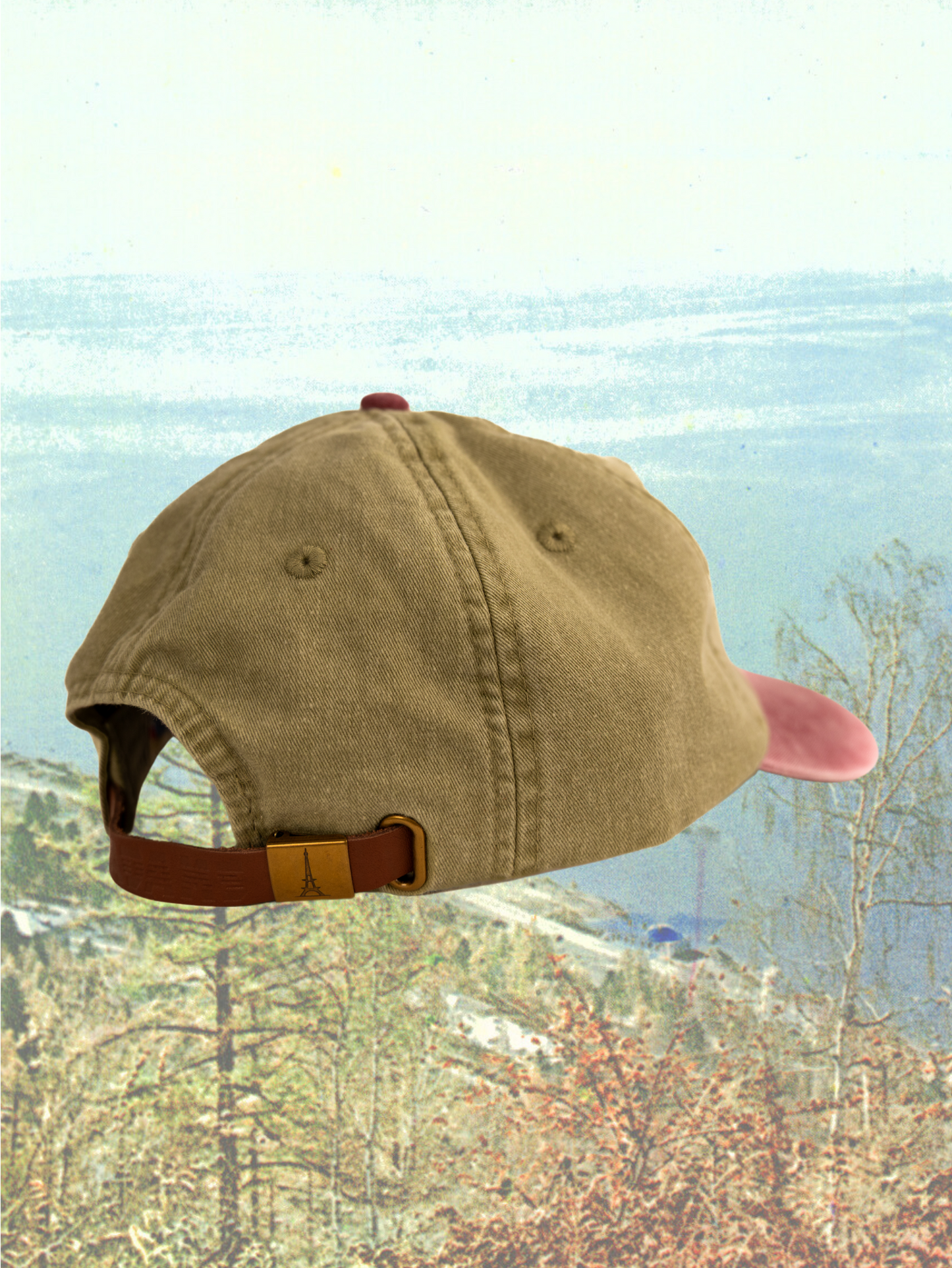 Dad Hat in Red Maple/Khaki