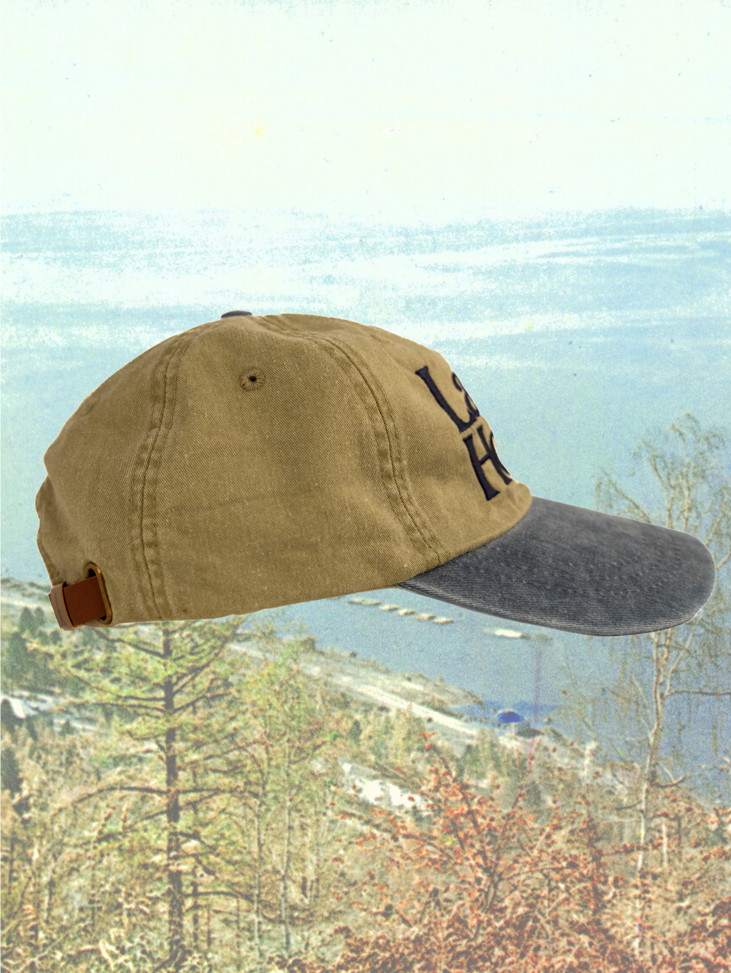 Dad Hat in Grandad Denim/Khaki