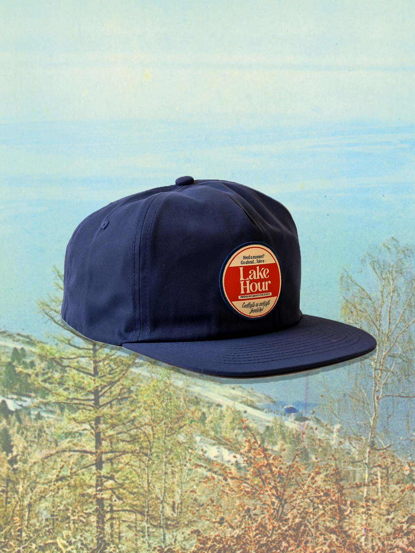 Classic Cotton Snapback in Walleye Blue