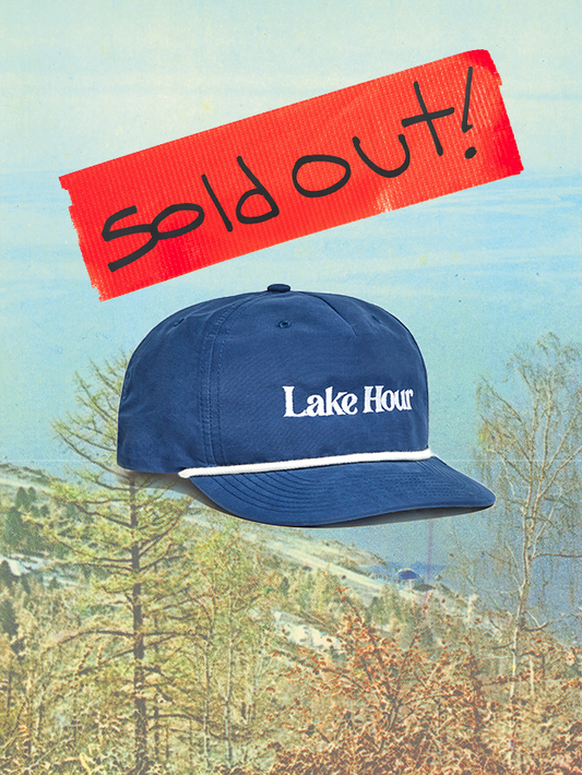Grandad Hat in Cayuga Blue and White