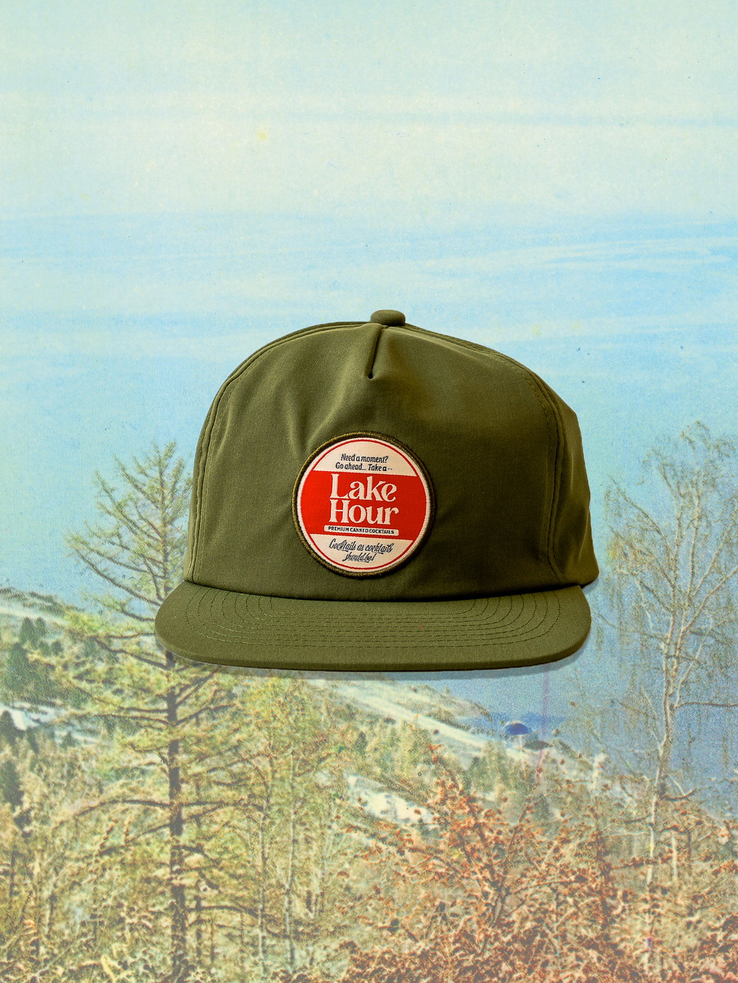Classic Cotton Snapback in Pond Frog