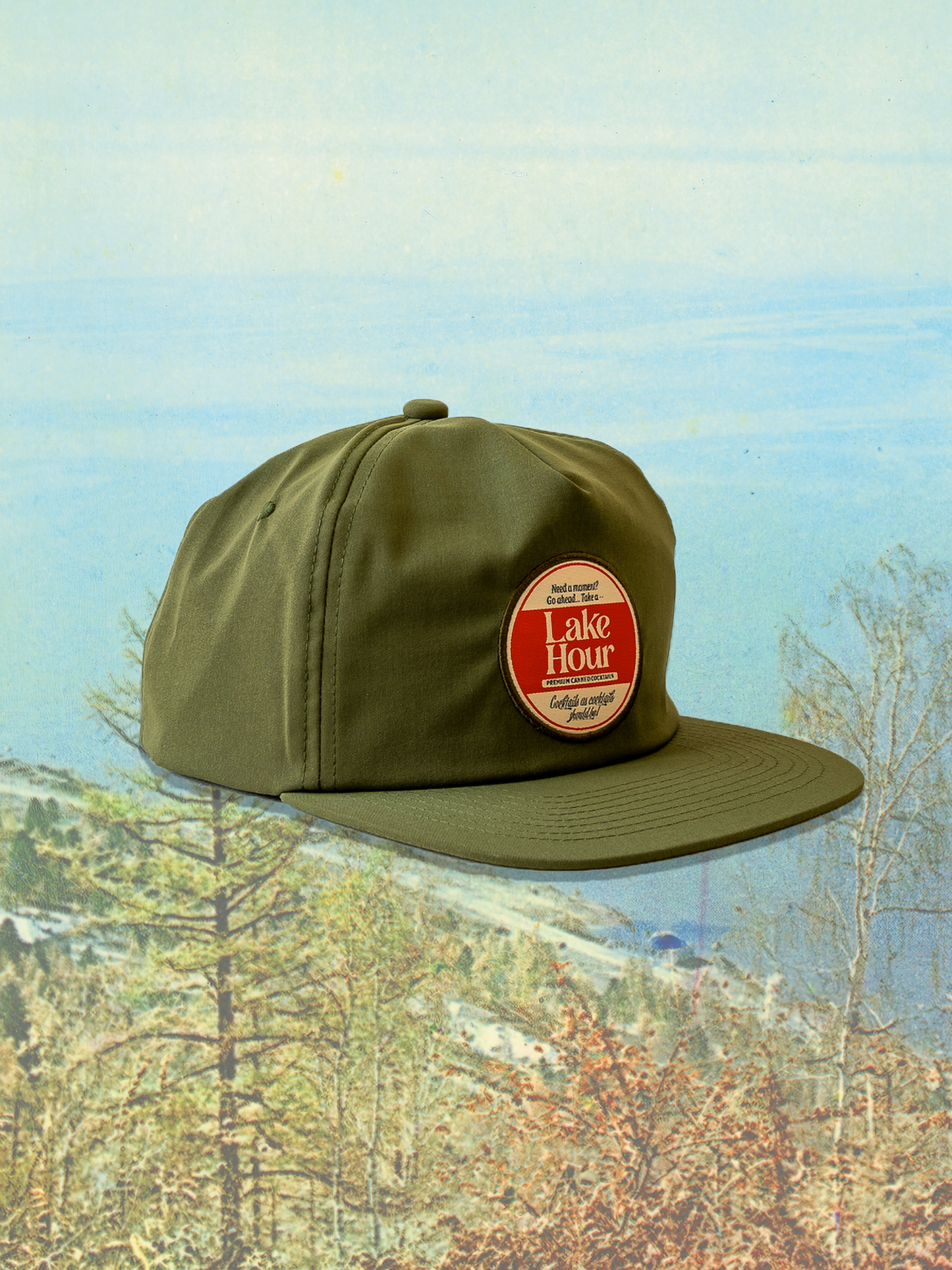 Classic Cotton Snapback in Pond Frog