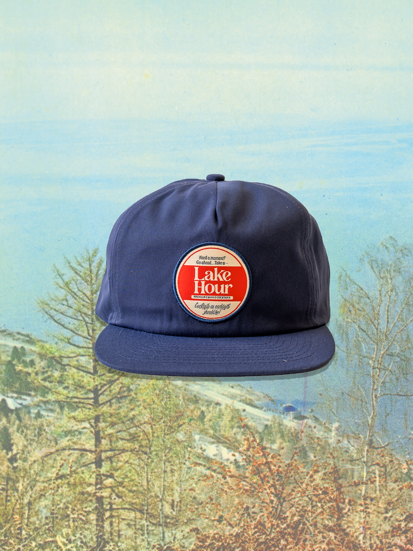Classic Cotton Snapback in Walleye Blue